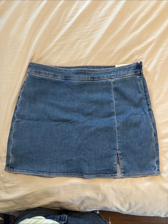 American Eagle Outfitters Dresses & Skirts - American Eagle Outfitters Blue Denim Mini Skirt with Front Slit